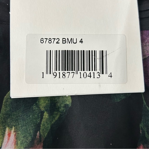 Mac Duggal 67872 NWT FLORAL PRINT CHIFFON LONG SLEEVE MAXI DRESS - Picture 9 of 9